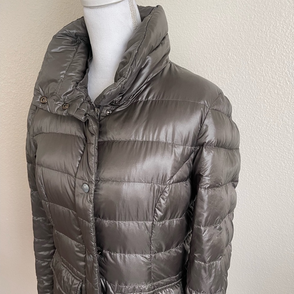 Herno Metallic Gray Puffer Jacket - Picture 2 of 15